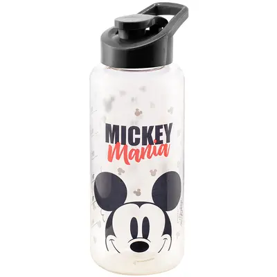 GARRAFA SQUEEZE DE PLASTICO PET BODY MICKEY COM TAMPA E ALCA 1L