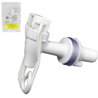 TORNEIRA DE PLASTICO PARA FILTRO / BEBEDOURO HASTE LONGA BRANCA
