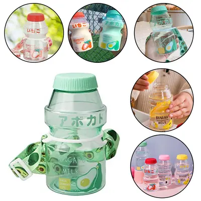 GARRAFA SQUEEZE DE PLASTICO AS YAKULT COM TAMPA + ALCA 480ML