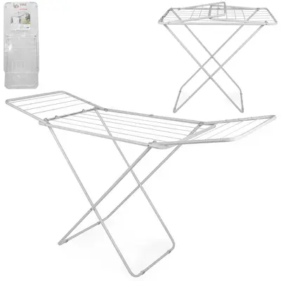 VARAL DE PISO DOBRAVEL DE METAL COM ABAS MAX CLEAN 180X108X50CM