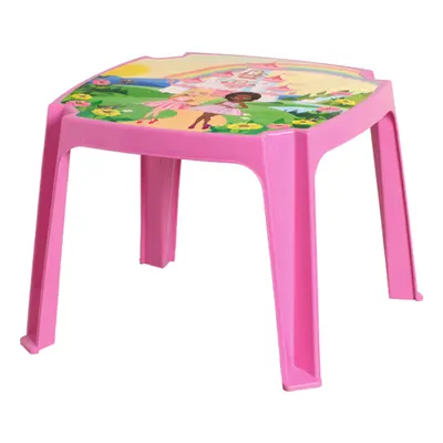 MESA DE PLASTICO INFANTIL ROSA LABEL PRINCESA 53X42,5CM