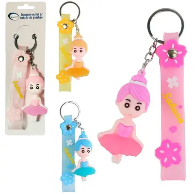 CHAVEIRO EMBORRACHADO DE PVC BAILARINA