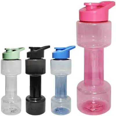 GARRAFA SQUEEZE DE PLASTICO PET HASTER COM TAMPA E ALCA 700ML