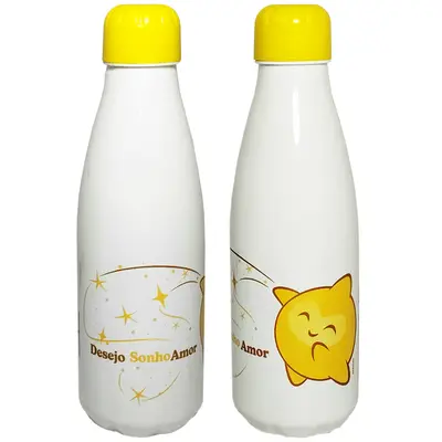 GARRAFA SQUEEZE DE PLASTICO PET PARIS WISH 600ML