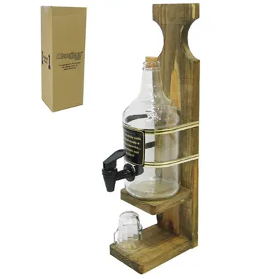 PINGOMETRO 1 L COM COPO DE VIDRO DOSE / SHOT 50ML NA CAIXA