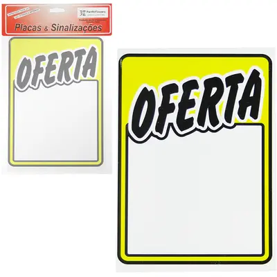 PLACA INDICATIVA OFERTA 15X20CM