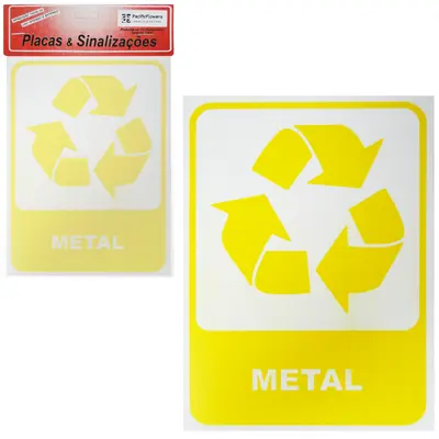PLACA INDICATIVA METAL 15X20CM
