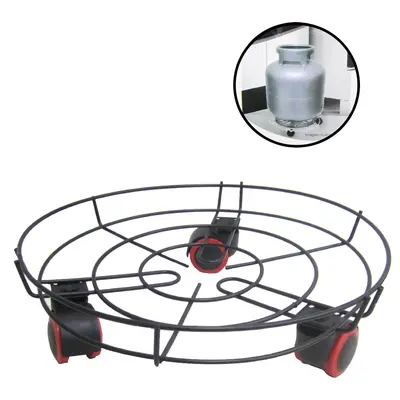 SUPORTE CARRINHO ARAMADO PARA BOTIJAO E VASO BLACK 10,5X34CM DE Ø