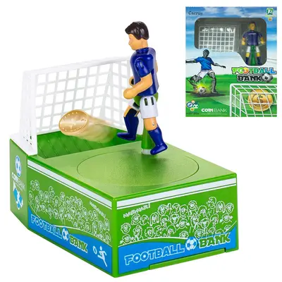 COFRE FUTEBOL CHUTA MOEDAS FOOTBALL BANK A PILHA