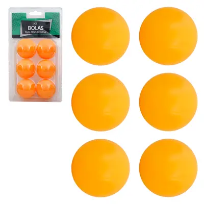 BOLINHA DE PING PONG / TENIS DE MESA COM 6 PECAS