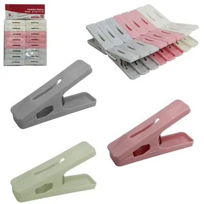 PRENDEDOR DE ROUPA DE PLASTICO COLORS COM 16 PECAS 6,7X1,7CM