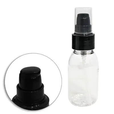 FRASCO VALVULA PUMP DE PLASTICO PARA VIAGEM COM TAMPA 60ML