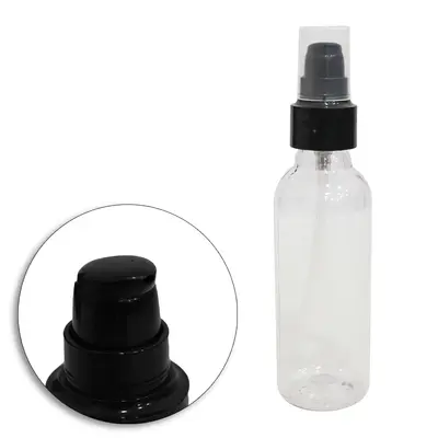 FRASCO VALVULA PUMP DE PLASTICO PARA VIAGEM COM TAMPA 120ML