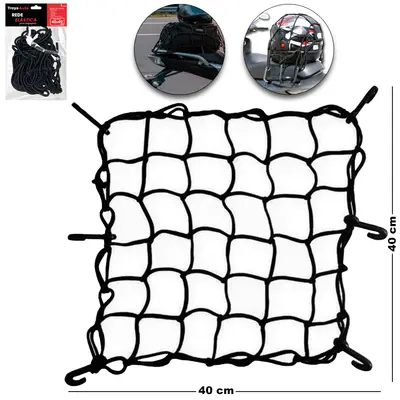 ELASTICO TIPO ARANHA PARA BAGAGEIRO / CAPACETE 40X40CM