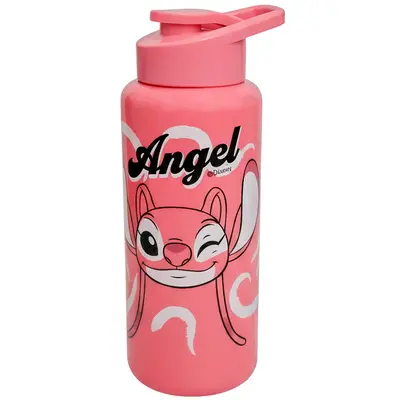 GARRAFA SQUEEZE DE PLASTICO PET BODY ANGEL COM TAMPA E ALCA 1L