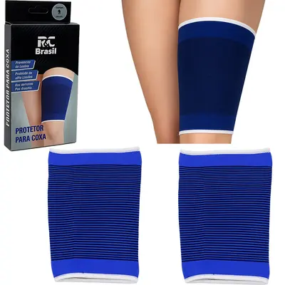 ( PROTETOR PARA COXA ) COXAL DE POLIESTER AZUL COM 2 PECAS