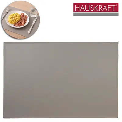 TOALHA LUGAR AMERICANO DE PVC RETANGULAR MALI CINZA HAUSKRAFT 45X30CM