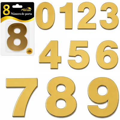 NUMERO PARA PORTA DOURADO TOP CASA