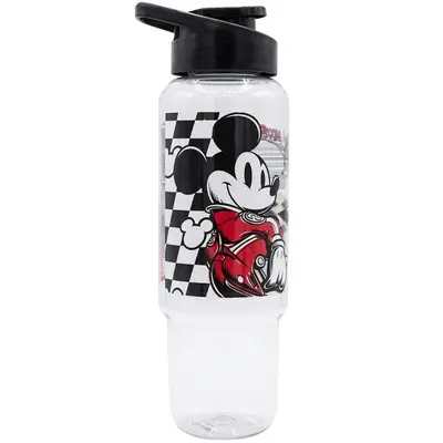 GARRAFA SQUEEZE DE PLASTICO PET CONSOLE MICKEY COM TAMPA E ALCA 1L