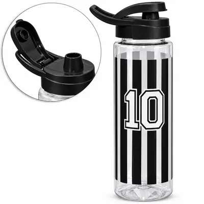 GARRAFA SQUEEZE DE PLASTICO PET SANTOS COM TAMPA E ALCA 750ML