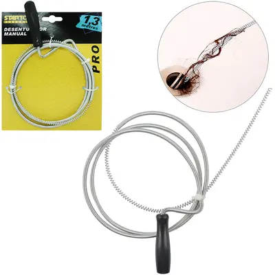 DESENTUPIDOR DE CANO DE ACO CARBONO PRO 1,3M NA CARTELA