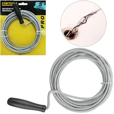 DESENTUPIDOR DE CANO DE ACO CARBONO PRO 5M NA CARTELA