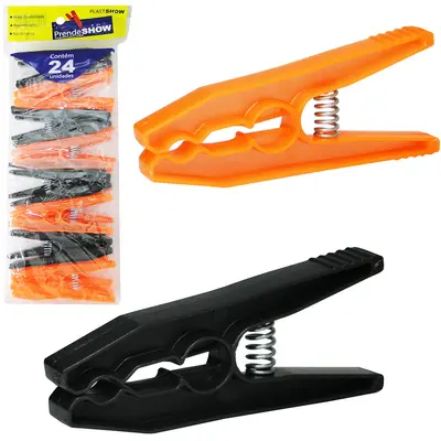PRENDEDOR DE ROUPA DE PLASTICO COM 24 PECAS