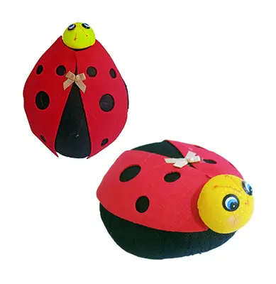PESO DE PORTA JOANINHA DE TECIDO 1KG 15,5X12,5CM