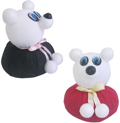 PESO DE PORTA URSO DE TECIDO 800G 14,5X12CM
