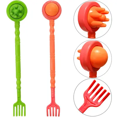 COCADOR DE PLASTICO COM MASSAGEADOR DUPLO COLORS 34CM