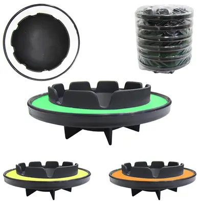 CINZEIRO DE PLASTICO REDONDO TORPEDINHO COLORS COM 6 PECAS 10CM DE Ø