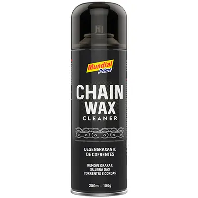 DESENGRAXANTE DE CORRENTE SPRAY CHAIN WAX CLEANER MUNDIAL PRIME 250ML/150G