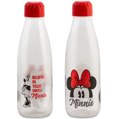 GARRAFA SQUEEZE DE PLASTICO PET PARIS MINNIE 600ML