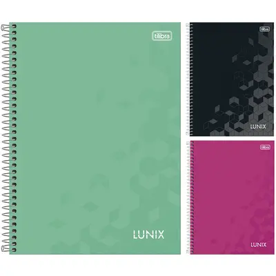 CADERNO LUNIX UNIVERSITARIO (10X1) 160 FOLHAS