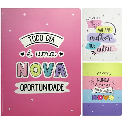 CADERNETA / BLOCO DE ANOTACAO ESTAMPAS SORTIDAS 32 FOLHAS 21X15CM