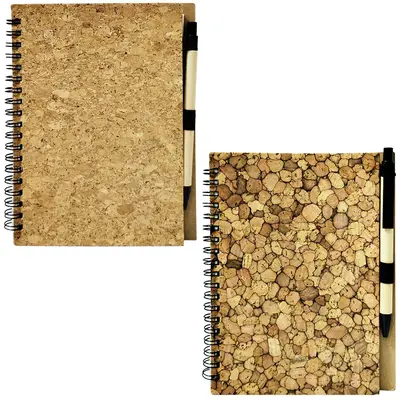CADERNETA / BLOCO DE NOTAS ESPIRAL COM CANETA + 140 FOLHAS 18X14CM