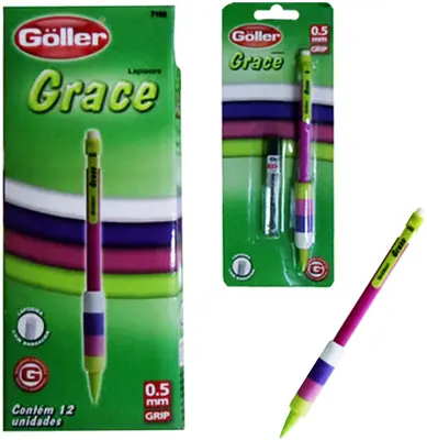 LAPISEIRA GRACE 0.5MM COM 1 TUBO DE GRAFITE CARTELA