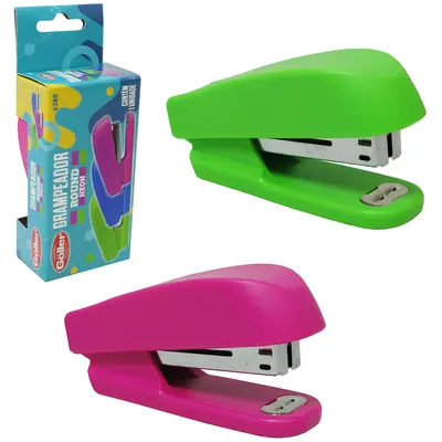 GRAMPEADOR DE METAL/PLASTICO ROUND COLORS NEON 9X5CM
