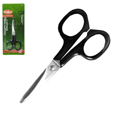TESOURA DE BORDAR DE INOX 4'' SYSTEMATIC NA CARTELA