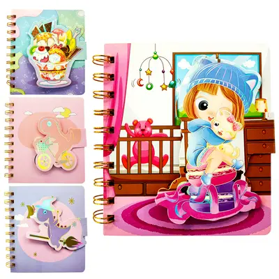 CADERNO CADERNETA/BLOCO DE ANOTACAO ESPIRAL A5 FECHO VELCRO COM PAUTA CUTE YINS PAPER 48 FOLHAS