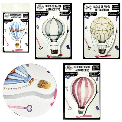 BLOCO DE ANOTACAO STICKER ADESIVO BALAO COM 50 FOLHAS 9X6CM