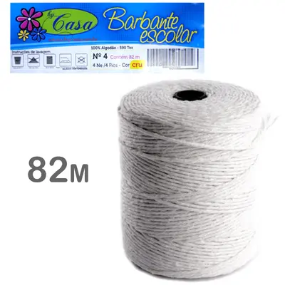 BARBANTE ESCOLAR PEQUENO CRU N°4 82M