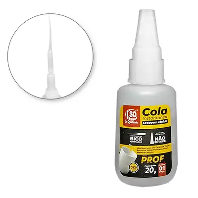 ADESIVO / COLA INSTANTANEA MULTIUSO MEDIA VISCOSIDADE LINHA PROF 20G