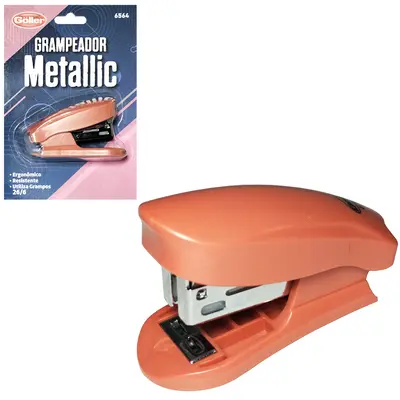 GRAMPEADOR DE METAL / PLASTICO COM EXTRATOR DE GRAMPO METALLIC 26/6