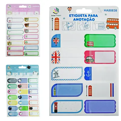 ETIQUETA PARA ANOTACAO DE PLASTICO PET AUTOADESIVA INTER PAPER