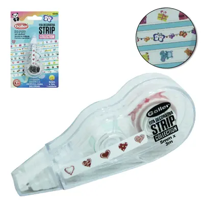 FITA DECORATIVA STRIP COLLECTION PARA CADERNO 5MMX3M