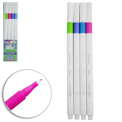 CANETA HIDROGRAFICA PONTA SUPER FINA 0.4MM LEV TROPICAIS OASIS COLLECTION COM 4 PECAS