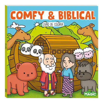 LIVRO COMFY & BIBLICAL PARA COLORIR 24 PAGINAS 23,5X23,5CM
