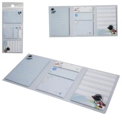 BLOCO DE ANOTACAO STICKER COM MARCADOR DE PAGINA ADESIVO 100 FOLHAS