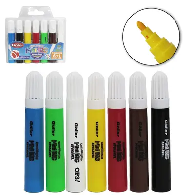 CANETA HIDROGRAFICA / HIDROCOR MINI BIG APAGAVEL COM 7 PECAS